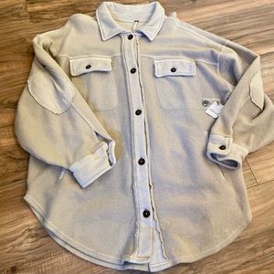 FP Ruby Oversized Jacket in Stone